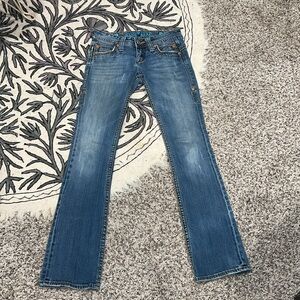 💙 Y2K Skinny Bootcut Flare Jeans – Medium Wash Vintage Vibes